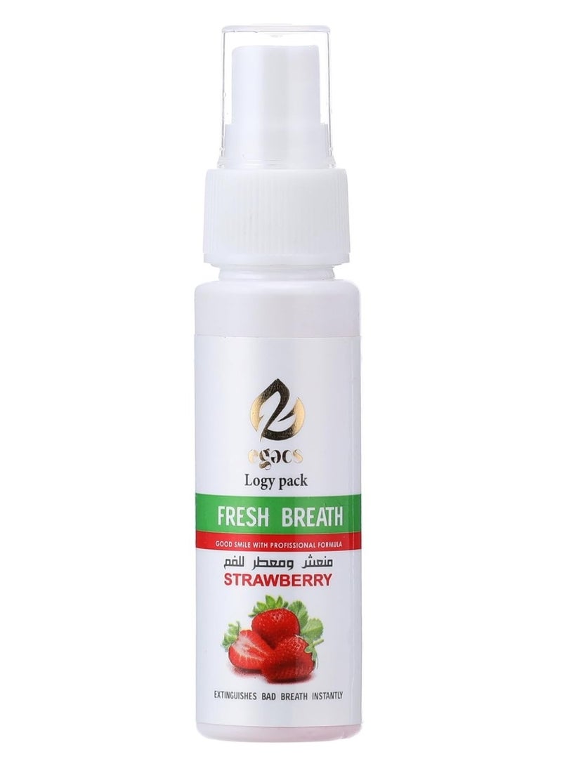 ايجاكس سبراى منعش لرائحة الفم بالفراولة 30 مل