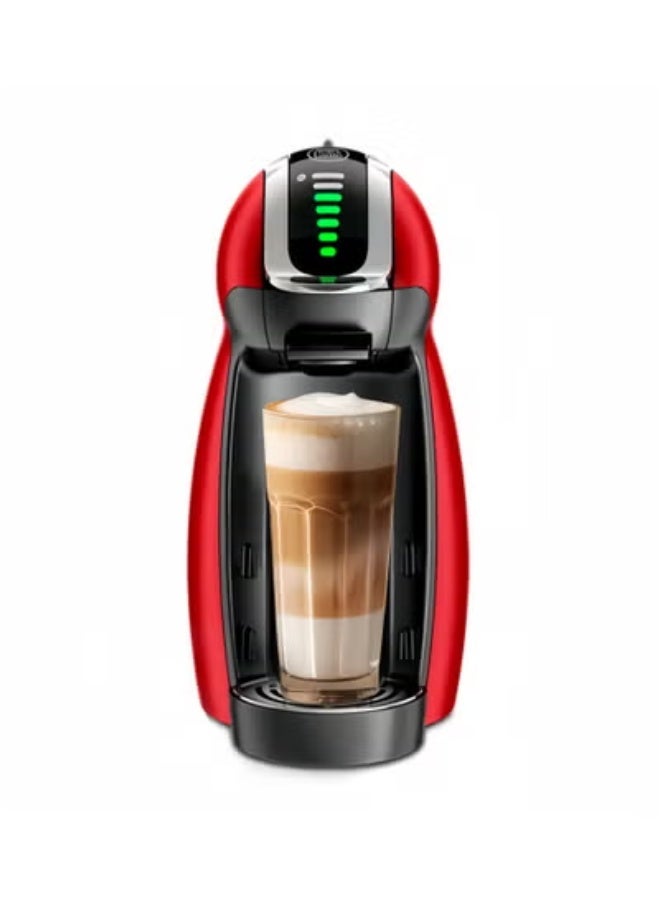 دولسي قوستو Dolce gusto آلة قهوة كبسولة أوتوماتيكية بالكامل، طراز 9771r، 1600W، جينيو البطريق (أحمر) - Image 1