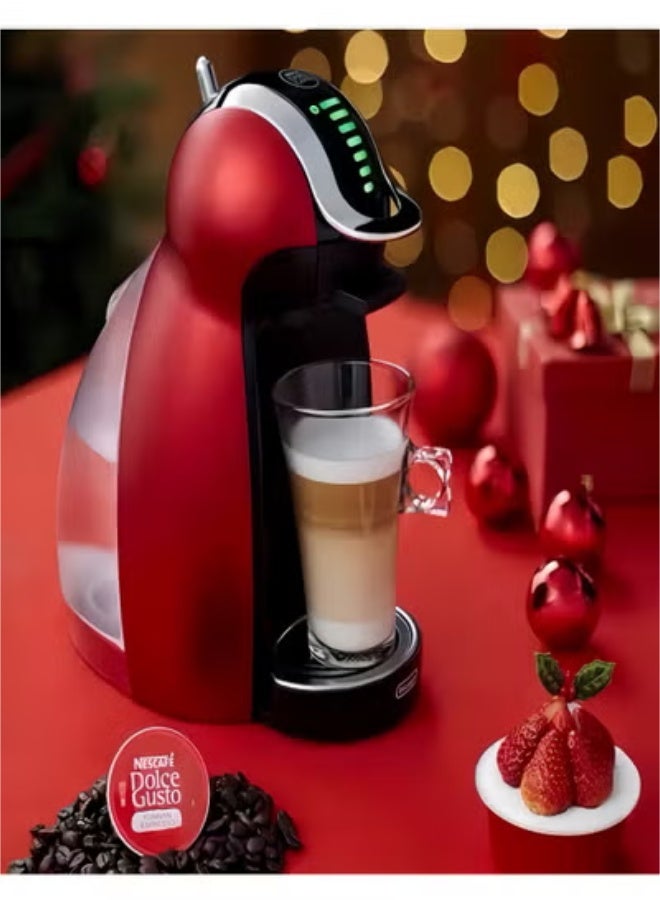 دولسي قوستو Dolce gusto آلة قهوة كبسولة أوتوماتيكية بالكامل، طراز 9771r، 1600W، جينيو البطريق (أحمر) - Image 5