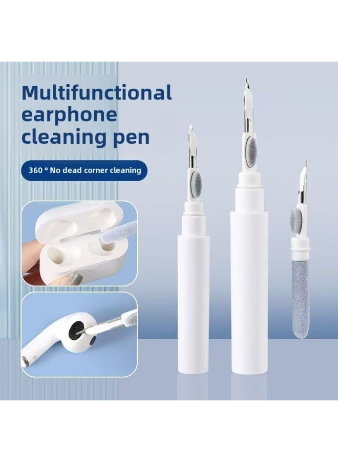 Bluetooth Headset Cleaning Pen Dust Cleaner Computer Keyboard Cleaning Set-Color:1st Generation White (pearl Bag)