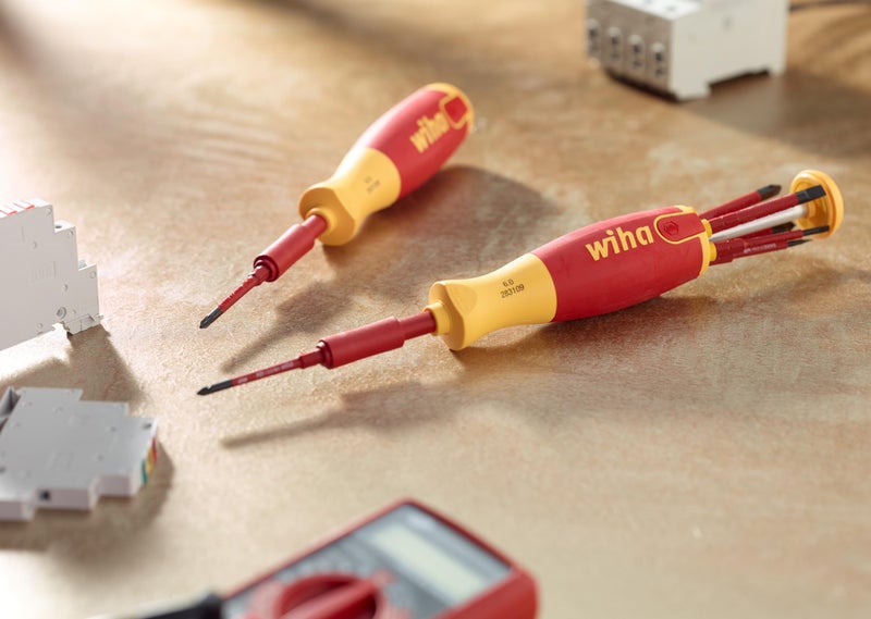 Wiha 28393 7 Piece Insulated SlimLine Ultra-Driver Blade Set Slotted, Phillips - Image 5