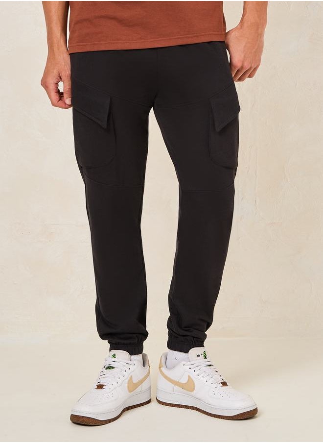 Styli - Slim Fit Cargo Joggers with Drawstring - Image 1