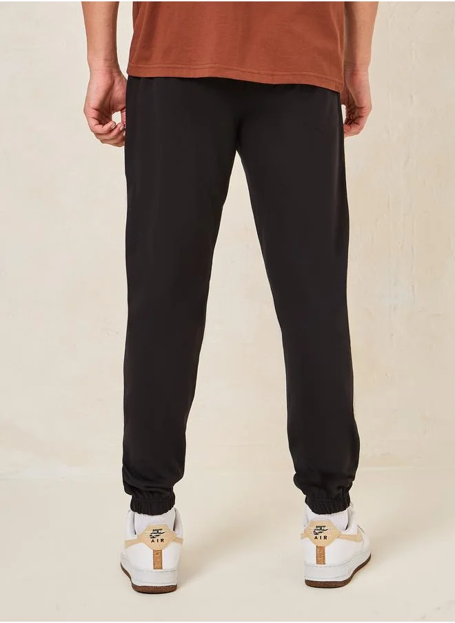 Styli Slim Fit Cargo Joggers with Drawstring