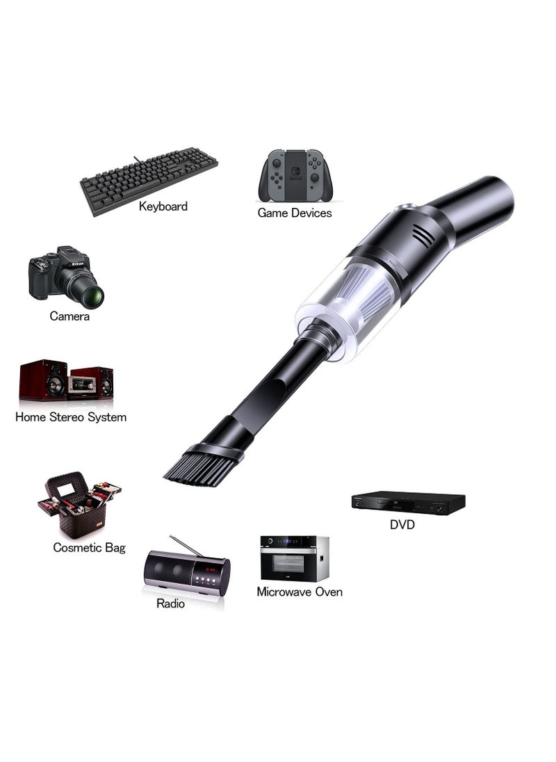 SYOSI - Portable Mini Car Vacuum Cleaner High Power Cordless(400g),Handheld Vacuum Cordless,Hand Vacuum Cordless Rechargeable,Handheld Vacuum Cleaner for Car/Desk V06 - Image 1