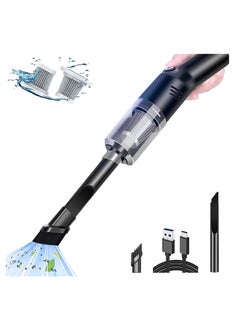 Portable Mini Car Vacuum Cleaner High Power Cordless(400g),Handheld Vacuum Cordless,Hand Vacuum Cordless Rechargeable,Handheld Vacuum Cleaner for Car/Desk V06