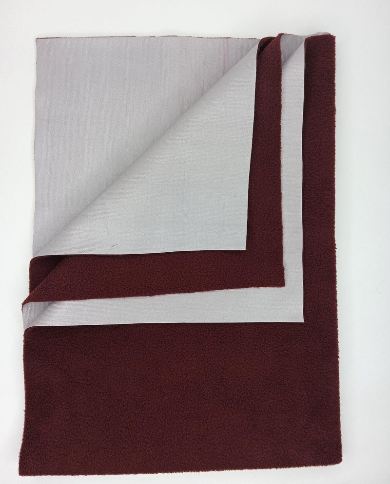 Waterproof Baby Bed Protector | Extra Absorbent, Quick Dry, Anti-Piling Fleece Dry Sheet | Lightweight, Extremely Soft, Breathable Material (Maroon, Medium (70cm X 100cm)) 
