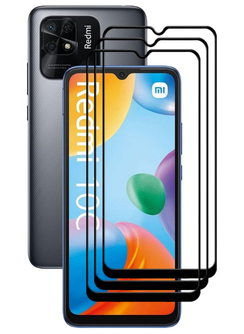 ACLIX 3 Pieces Antistatic ESD Dustproof Premium Quality High Definition Tempered Glass Screen Protector Designed For Xiaomi Redmi 10C - Image 1