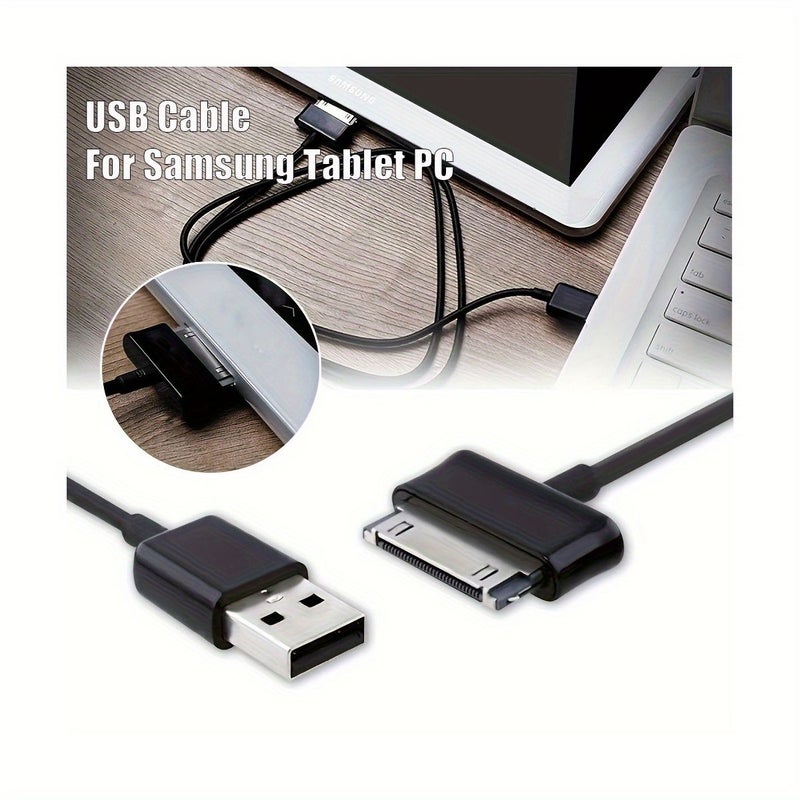 كابل شحن USB لشحن البيانات لجهاز سامسونج جالاكسي تاب، بطول متر واحد (39.37 بوصة) - Image 2