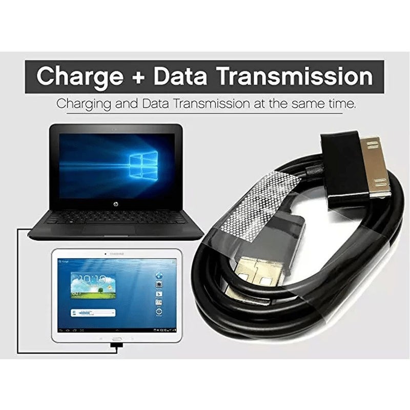 كابل شحن USB لشحن البيانات لجهاز سامسونج جالاكسي تاب، بطول متر واحد (39.37 بوصة) - Image 1