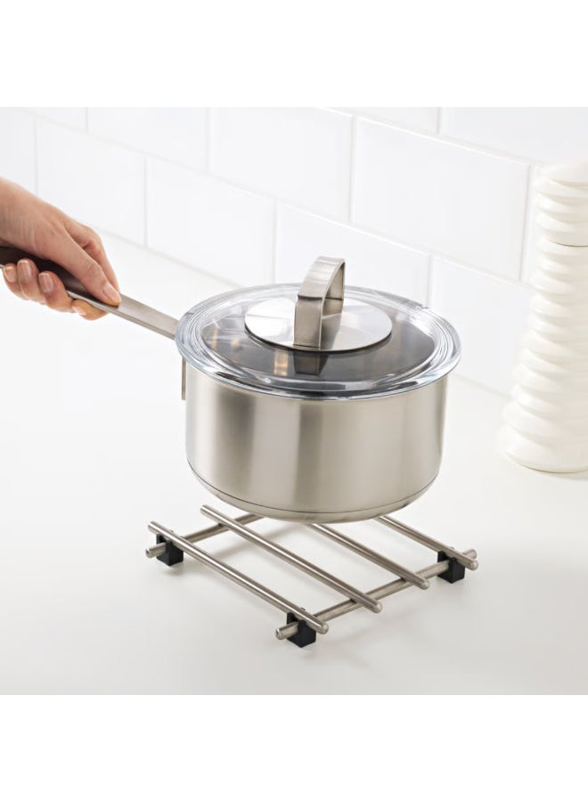 Stainless Steel Trivet Pot Stand, Heat Resistant Kitchen Hot Pot Holder with Non-Slip Protective Feet, Cookware Rack Kitchen Accessories, Table and Countertop Protector - Image 4