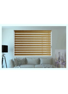 Zebra Blinds ZEBRA BLINDS Polyester Curtain for Windows/Outdoor Decor (Gold)…  - Image 1