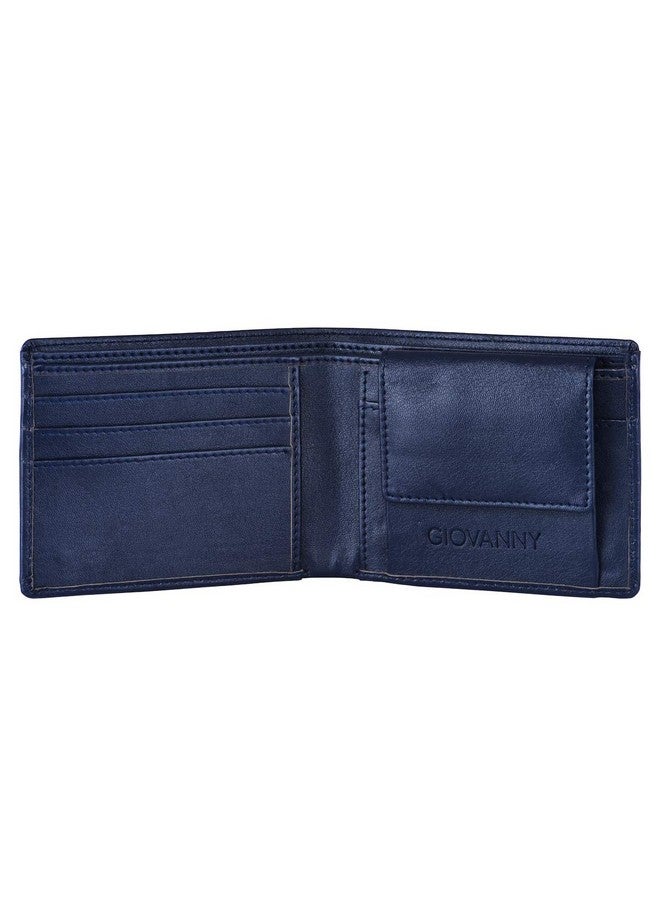 GIOVANNY GVN-BLU2LIN01 Blue Genuine Leather Wallet for Men - Image 3