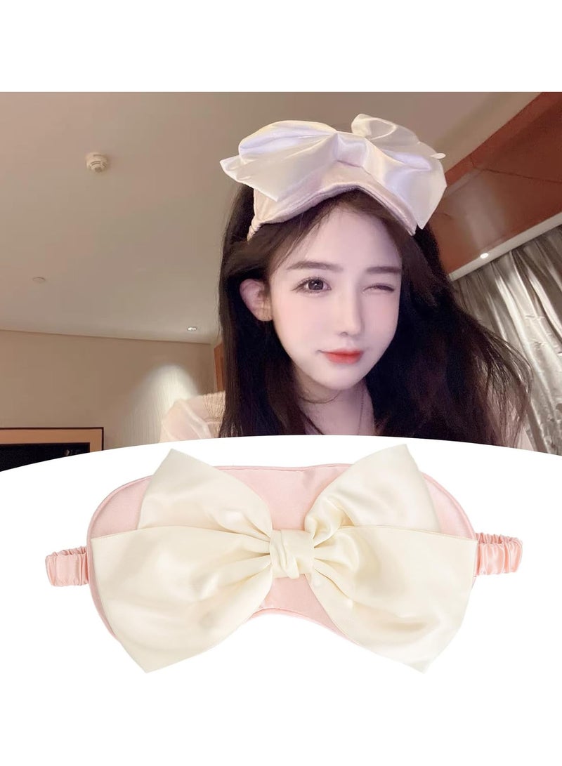 GGOOT Sleep Eye Cover, Exquisite Satin Headband Light Blocking Comfortable Eyeshade for Night Sleeping - Image 3