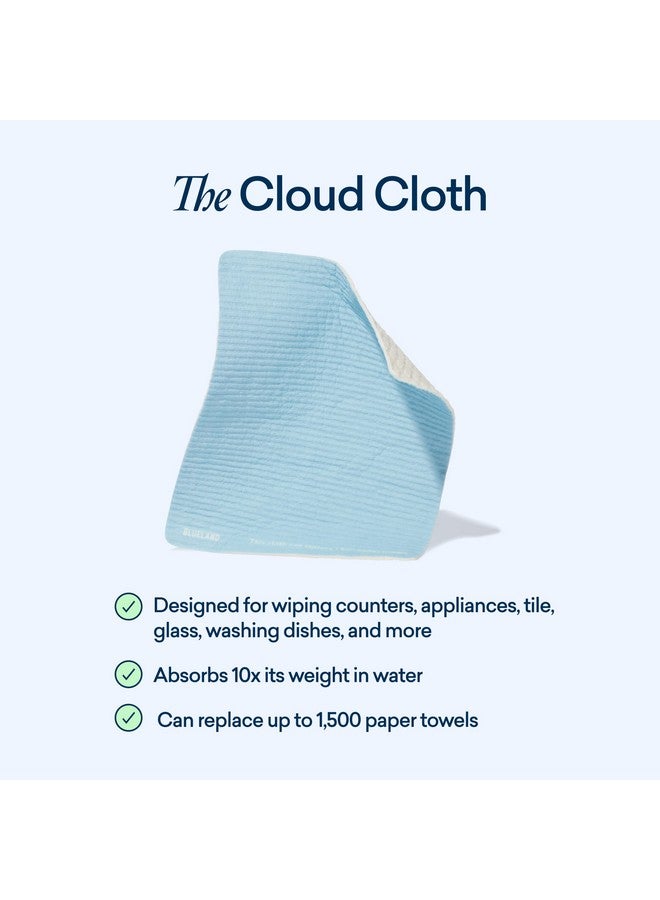 BLUELAND Cloud Cloth, 3-Pack, Reuseable Paper Towel Replacement, Natural Swedish Dish Kitchen Sponge - Image 3