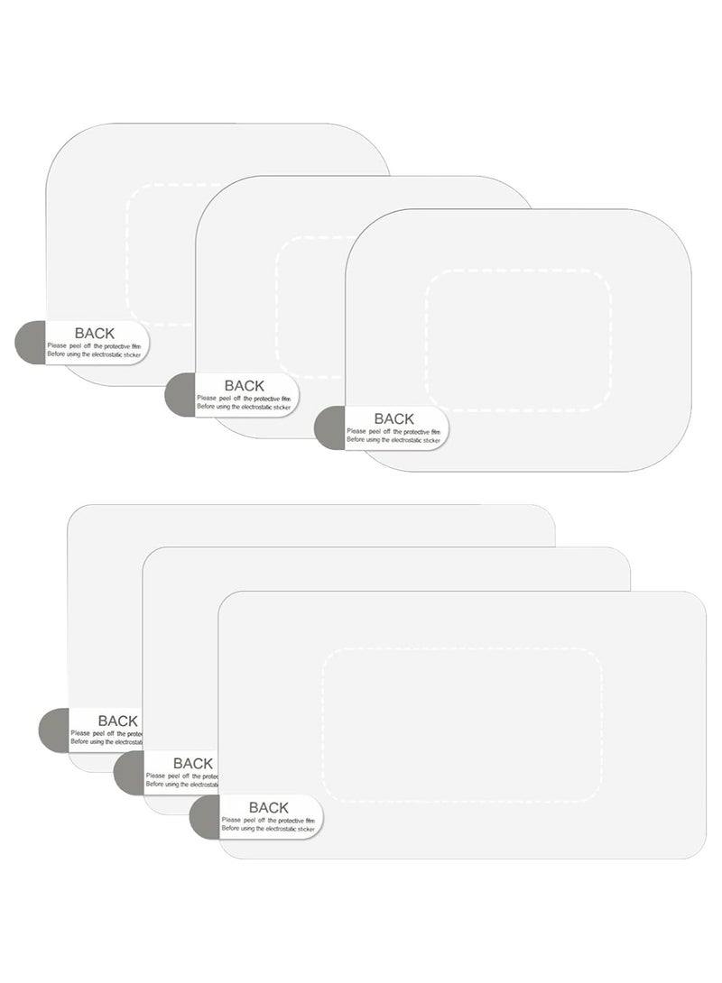 Electrostatic Film for Dash Cam, Sticker Shield for Windshields Double-Sided Adhesive Pad Electrostatic Stickers for Dash Cam Adhesive Clear Static Cling Films for Suction Cup Mounting - Image 1