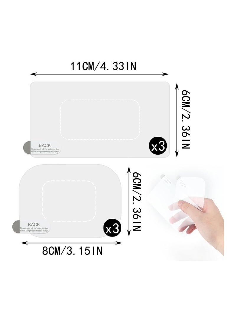 Electrostatic Film for Dash Cam, Sticker Shield for Windshields Double-Sided Adhesive Pad Electrostatic Stickers for Dash Cam Adhesive Clear Static Cling Films for Suction Cup Mounting - Image 2