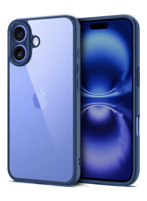 Bumper Protective Case for Iphone 16 Silicone TPU Bumper Ultra Durable Ultra-Safe Camera Optimum Solution (Blue)