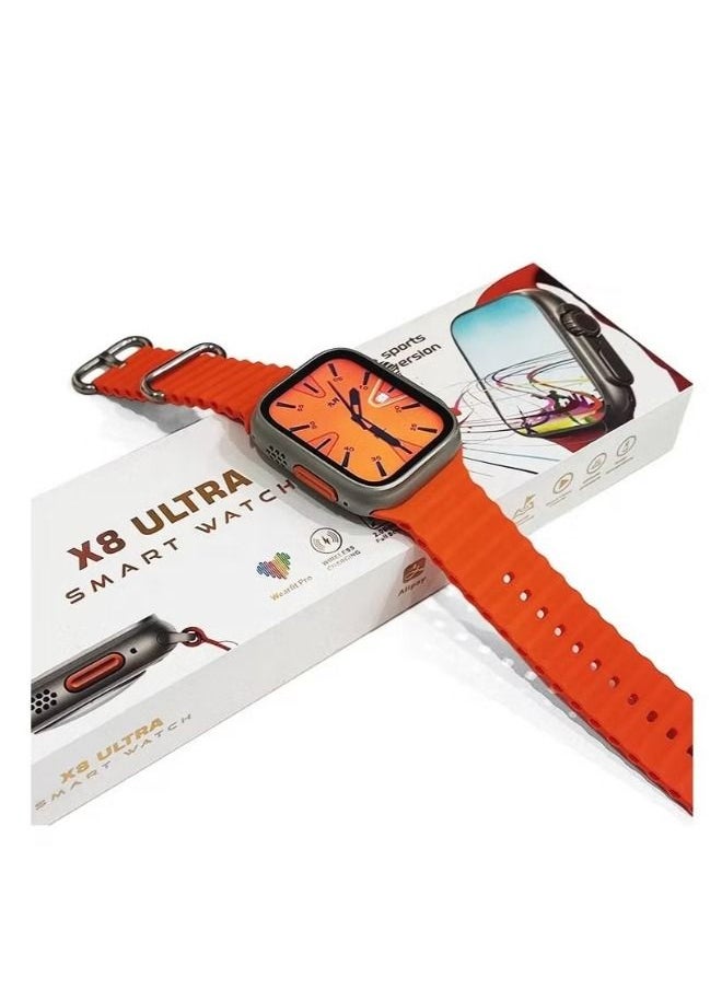 X8 Ultra SmartWatch Men Series 8 NFC Always-on Display Wireless Charging Body Temperature Calculator Iwo Smartwatch