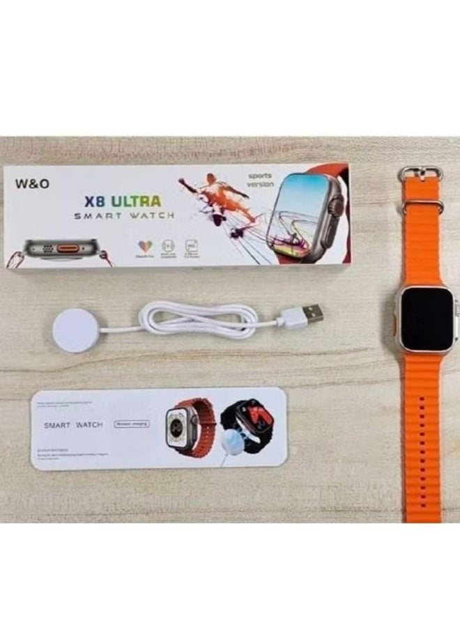 X8 Ultra SmartWatch Men Series 8 NFC Always-on Display Wireless Charging Body Temperature Calculator Iwo Smartwatch