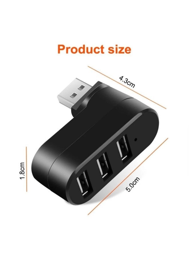 3-port 2.0hub Rotating 180-degree Slitting Line High-speed Download Mobile Hard Disk-Number Of Interfaces:Rotating White Bare Metal Bag Packaging  - Image 5