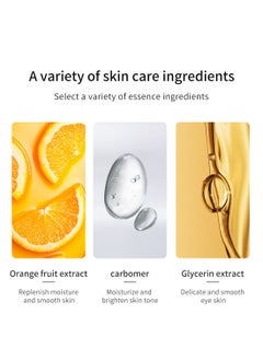SADOER Vitamin C Brightening Eye Cream, Anti-Aging Moisturizing Smoothing Lightweight Face Cream, Reduce Dark Circles, Diminish Under Eye Bags 20g  - Image 5
