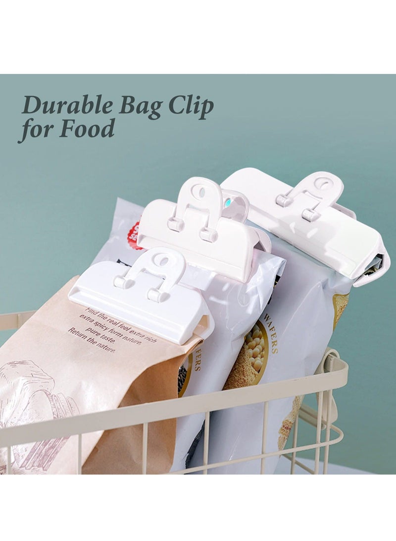 Food Bag Clips, 3 PCS Bag Clips for Food Storage (3 Sizes), Reusable Food Storage Clips Sealing Clips for Sealing Food, Snacks, Coffee, Chip Bag Clips Packet Clips for Kitchen, Home, Office  - Image 2