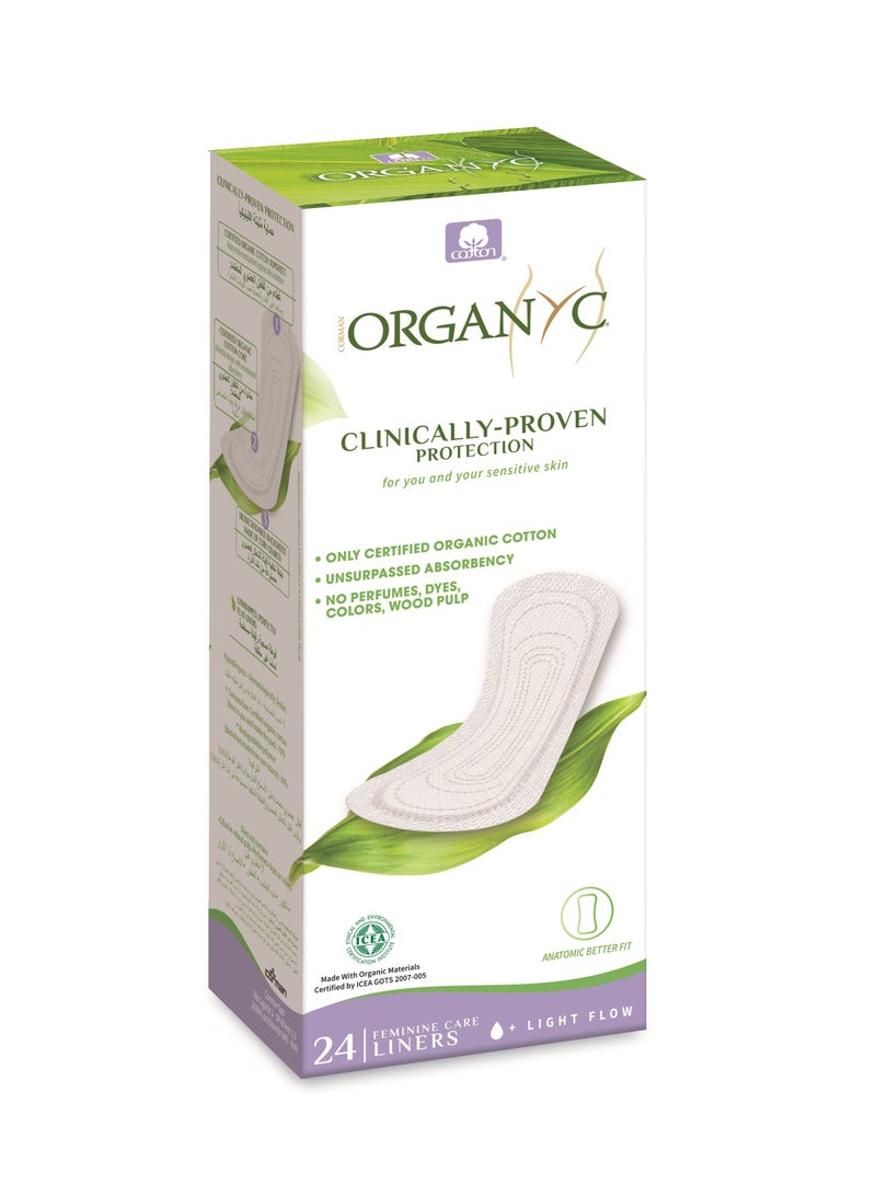 ORGANYC 100% Cotton Pantyliners 24 Pcs - Image 1