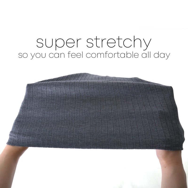 CHARM Mens Summer Beanie Headband - Slouchy Hat Womens Cap Neck Gaiter Head Band Terracotta Brown - Image 3