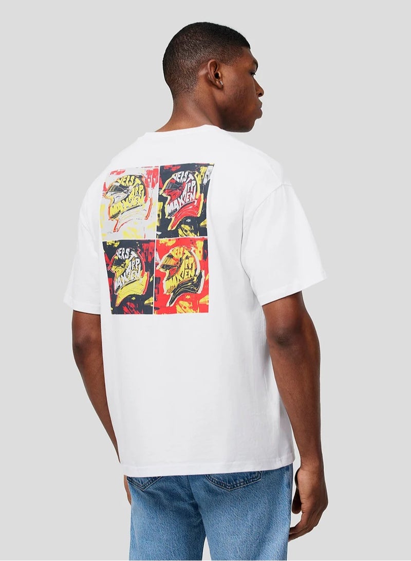 Red Bull Racing Max Verstappen Pop Art Oversized T-Shirt - Image 3