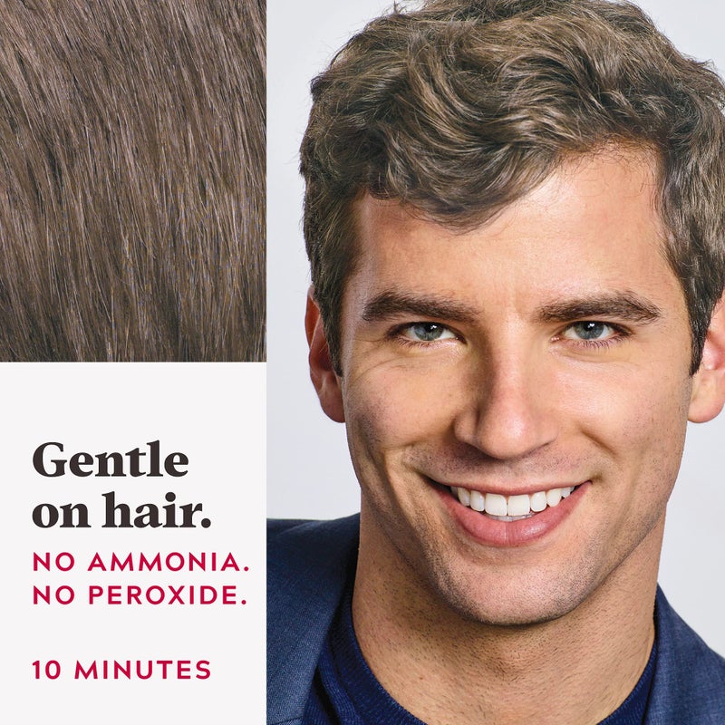 Just For Men Easy Comb-In Color Mens Hair Dye, Easy No Mix Application with Comb Applicator - Light-Medium Brown, A-30, Pack of 1 - Image 4