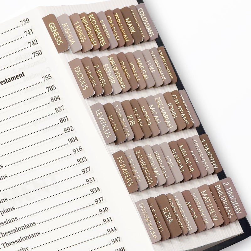 Nayuoly Bible Tabs for Women and Men,Bible Study Tabs,Bible Study Journaling Supplies,Bible Labels Book Index Tabs - Image 1