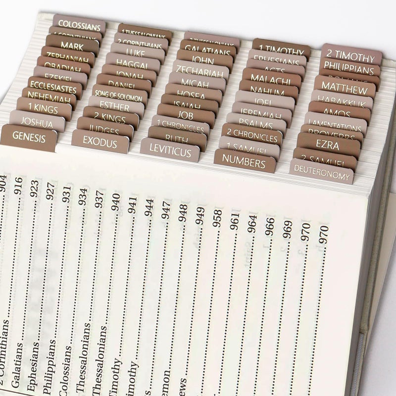 Nayuoly Bible Tabs for Women and Men,Bible Study Tabs,Bible Study Journaling Supplies,Bible Labels Book Index Tabs - Image 4