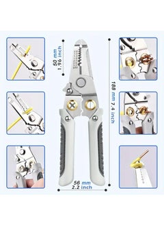Lacuesta Lacuesta Wire Stripper and Cutter Pliers Tools For Electricians 6in1 Multifunctional Wire and Cable Stripping Cutting Winding Crimping Precision Stainless Stee Hand Tool  - Image 4