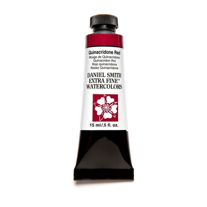 Daniel Smith Extra Fine Watercolor 15ml Paint Tube, Quinacridone, Red - Image 1