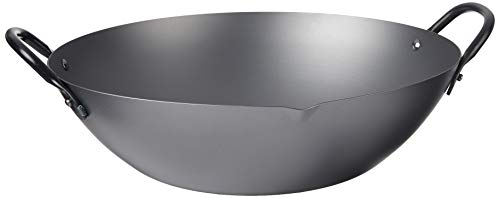 Yoshikawa 89914-7 Steel Canton Wok, 13", Black - Image 5