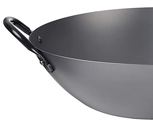 Yoshikawa 89914-7 Steel Canton Wok, 13", Black - Image 2