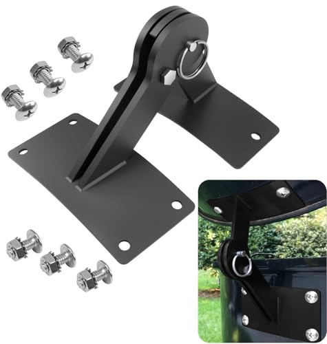 WFCYX Stainless Lid Hinge Kit Compatible with Weber Smokey Mountain Grill 18.5" & 22.5" Model, One Touch BBQ Quick Release - Let The Lid Connect to The Grill, Black - Image 1