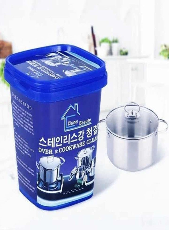 DIANTHE Oven & Cookware Cleaner Powder | Stainless Steel Cleaning Paste Remove Stains from Pots Pans Multi-Purpose Cleaner (500gm) - Image 2