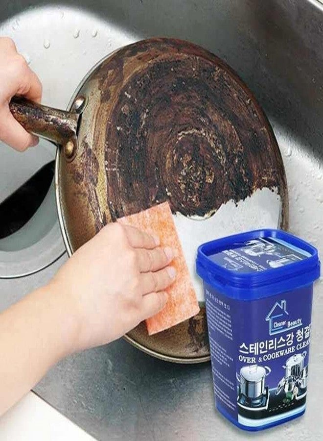 DIANTHE Oven & Cookware Cleaner Powder | Stainless Steel Cleaning Paste Remove Stains from Pots Pans Multi-Purpose Cleaner (500gm) - Image 4