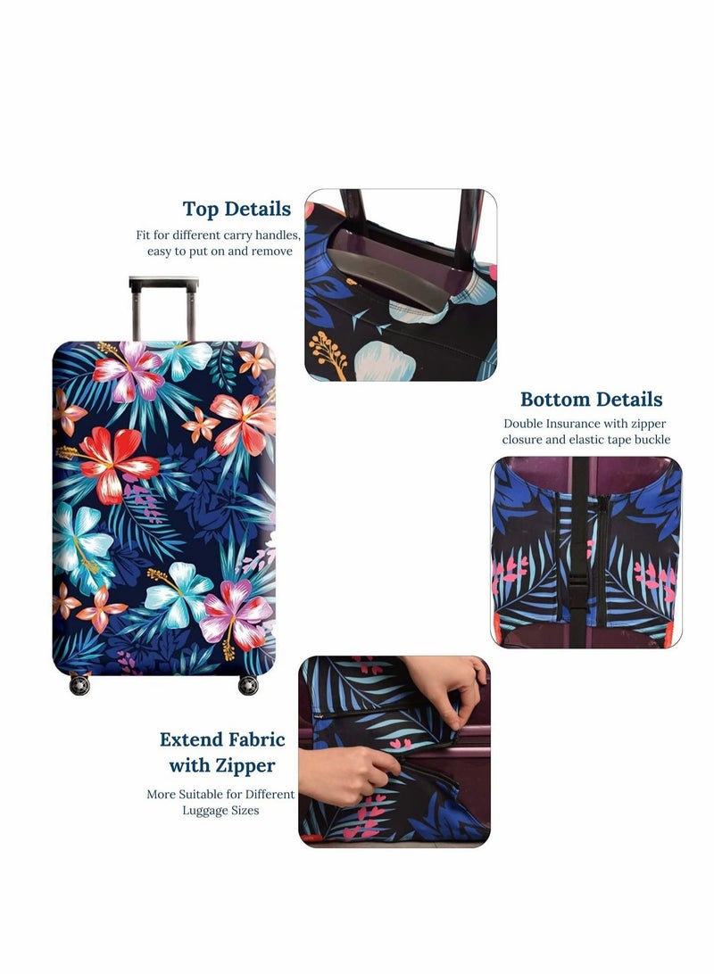 Excefore Luggage Cover, Water-Washable Suitcase Cover, Spandex Elastic Luggage Protective Covers Travel Accessories Suitable for 18-32 Inch Trolley Case  - Image 4