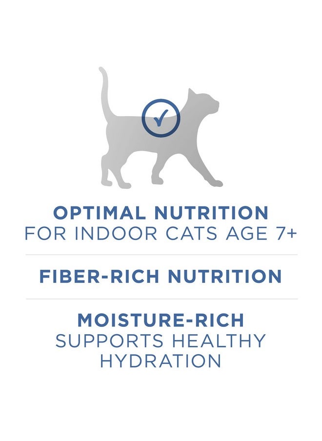 بيورينا ون طعام قطط طبيعي خالٍ من الحبوب، بنكهة الباتيه، من إنتاج شركة Vibrant Maturity 7+، وصفة الدجاج وسمك المحيط الأبيض - (عبوة من 24 قطعة) علب قابلة للسحب سعة 3 أونصات  - Image 5