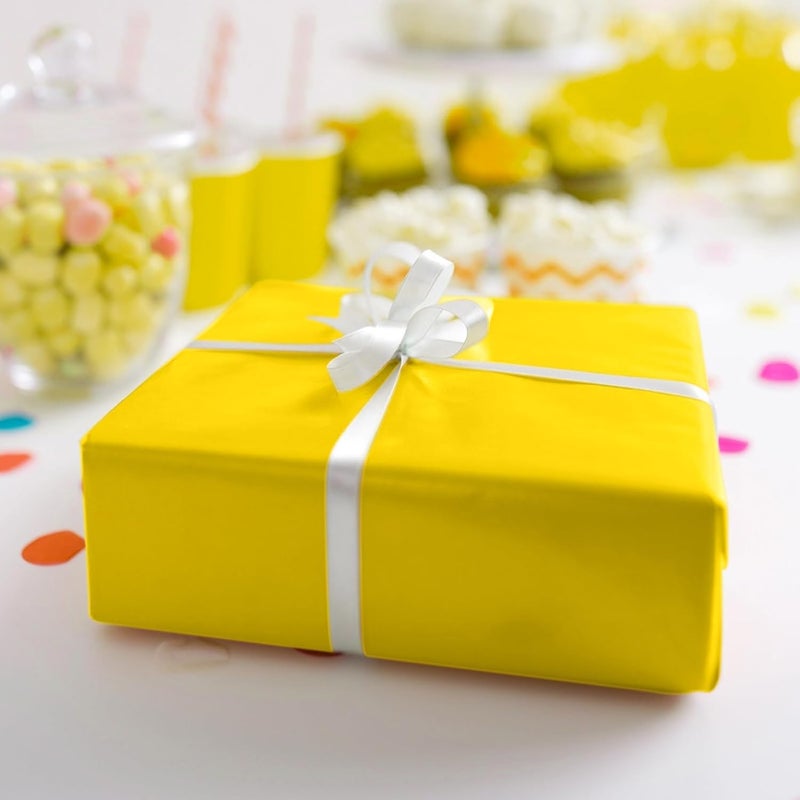 PLULON 60 Sheets Yellow Tissue Paper Bulk, Gift Wrapping Tissue Paper for Packaging 14 x 20 Inch Art Crafts for Gift Bags Decorative Floral Wedding Birthday Party Decor - Image 5