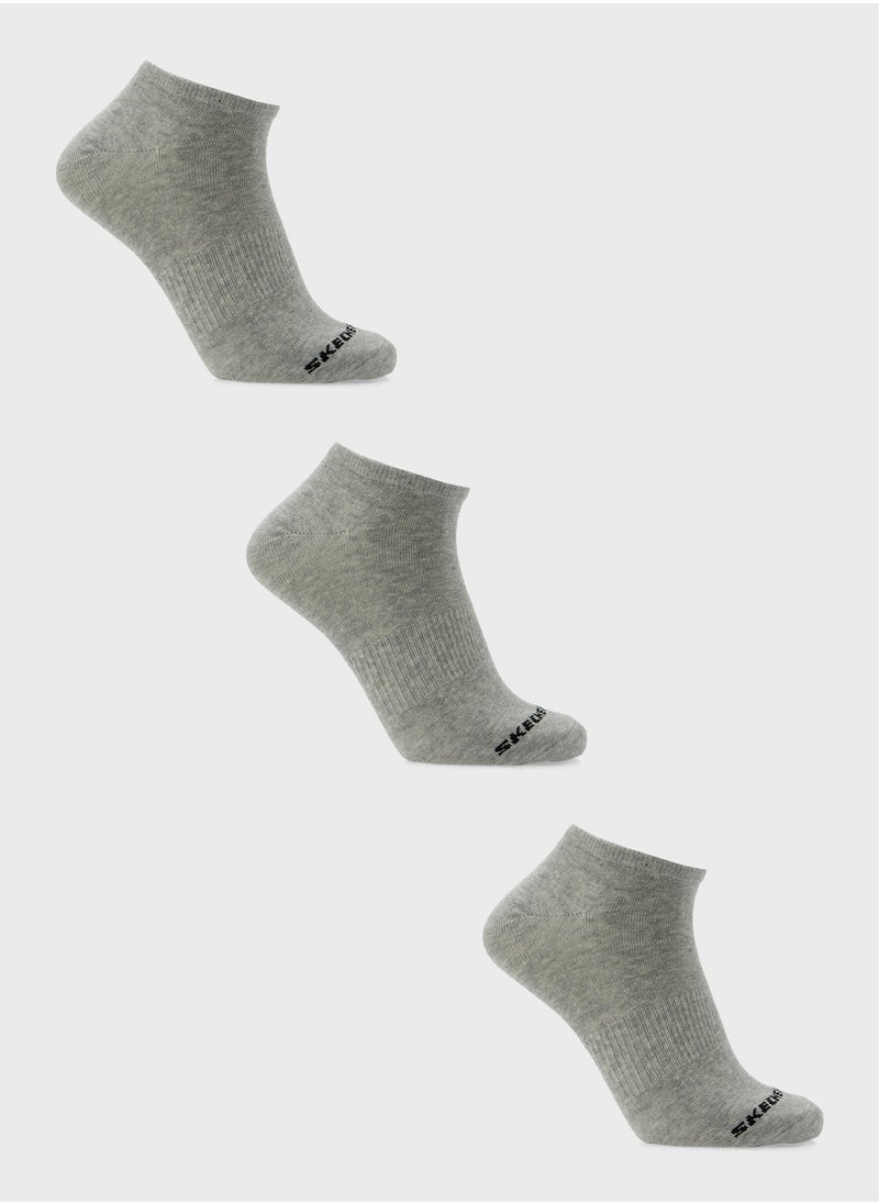 SKECHERS - 3 Pack No Show Socks - Image 1