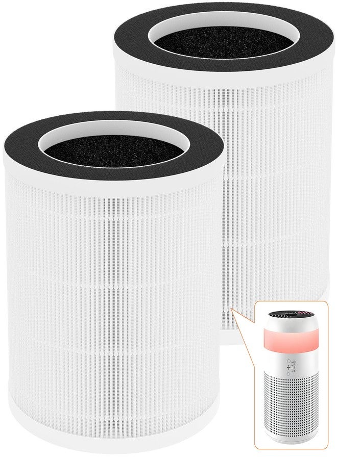 FCFMY 2 Packs Demi Replacement Filter Compatible with Afloia Demi Small Desktop Air Cleaner Purifier for Home Office, 3-in-1 Demi H13 True HEPA Filter,Fine Pre-Filter and Activated Carbon Filter - Image 1