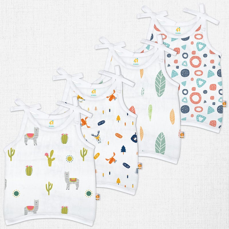 1ST STEP Knot Type 100% Organic Muslin Jhabla (New Born) - Image 1