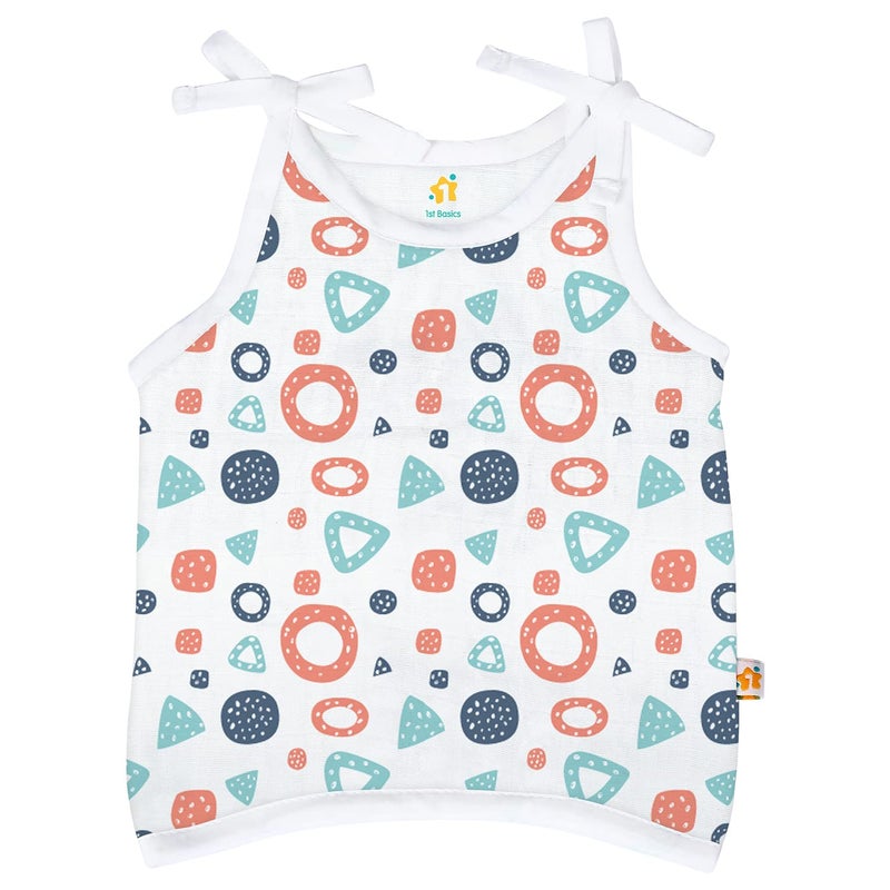 1ST STEP Knot Type 100% Organic Muslin Jhabla (New Born) - Image 5