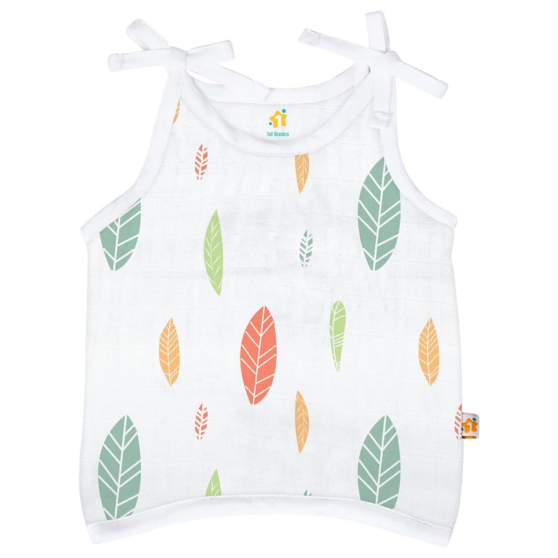 1ST STEP Knot Type 100% Organic Muslin Jhabla (New Born) - Image 4