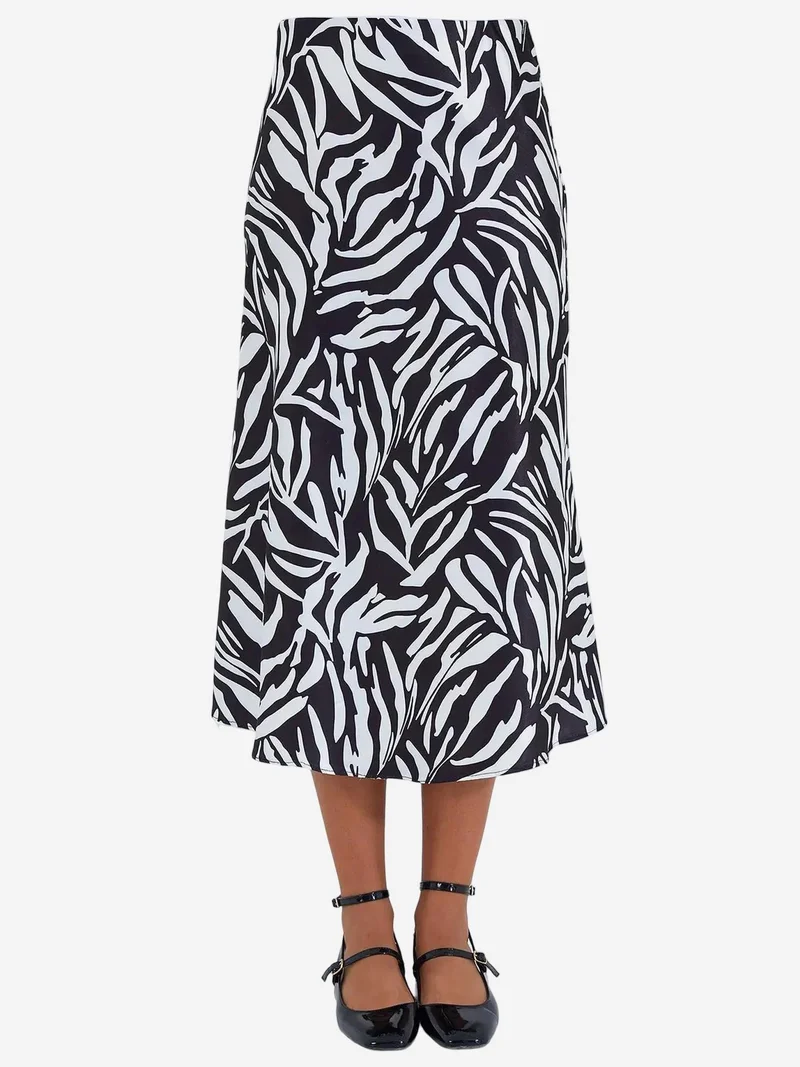 BIG DART BDART Elastic A-Form Fit Midi Skirt