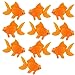 XMHF Aquarium Fish Bowl Tank Artificial Floating Plastic Orange Decor Goldfish Ornament Fish Tank Decoration 10PCS - Image 3