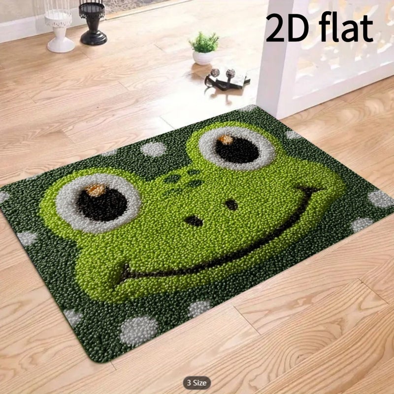50x80cm Cute Smiling Frog Soft Washable Entrance Mat Non Slip Backing For Entryway Porch Bathroom Home Decor - Image 5